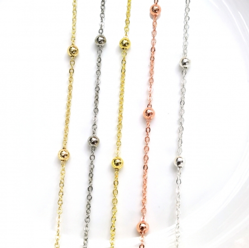 Ball Chain Real 14k gold Plated
