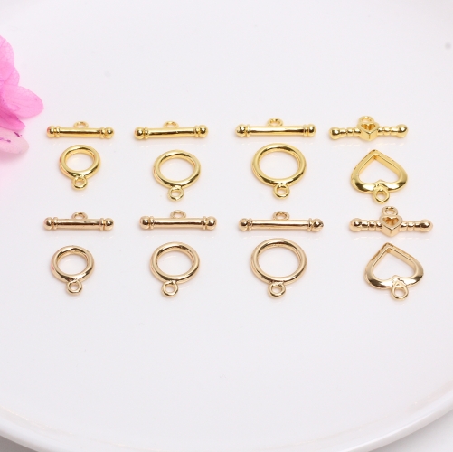 Real 14k Gold Plated Brass OT Clasp